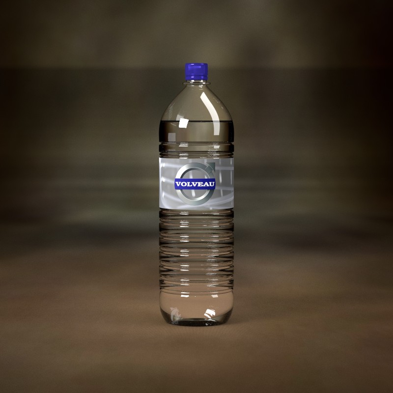 Plastic disposable water bottle preview image 1